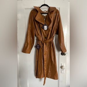 Ava & Vic Women’s Faux Leather Formal Coat Size 1X